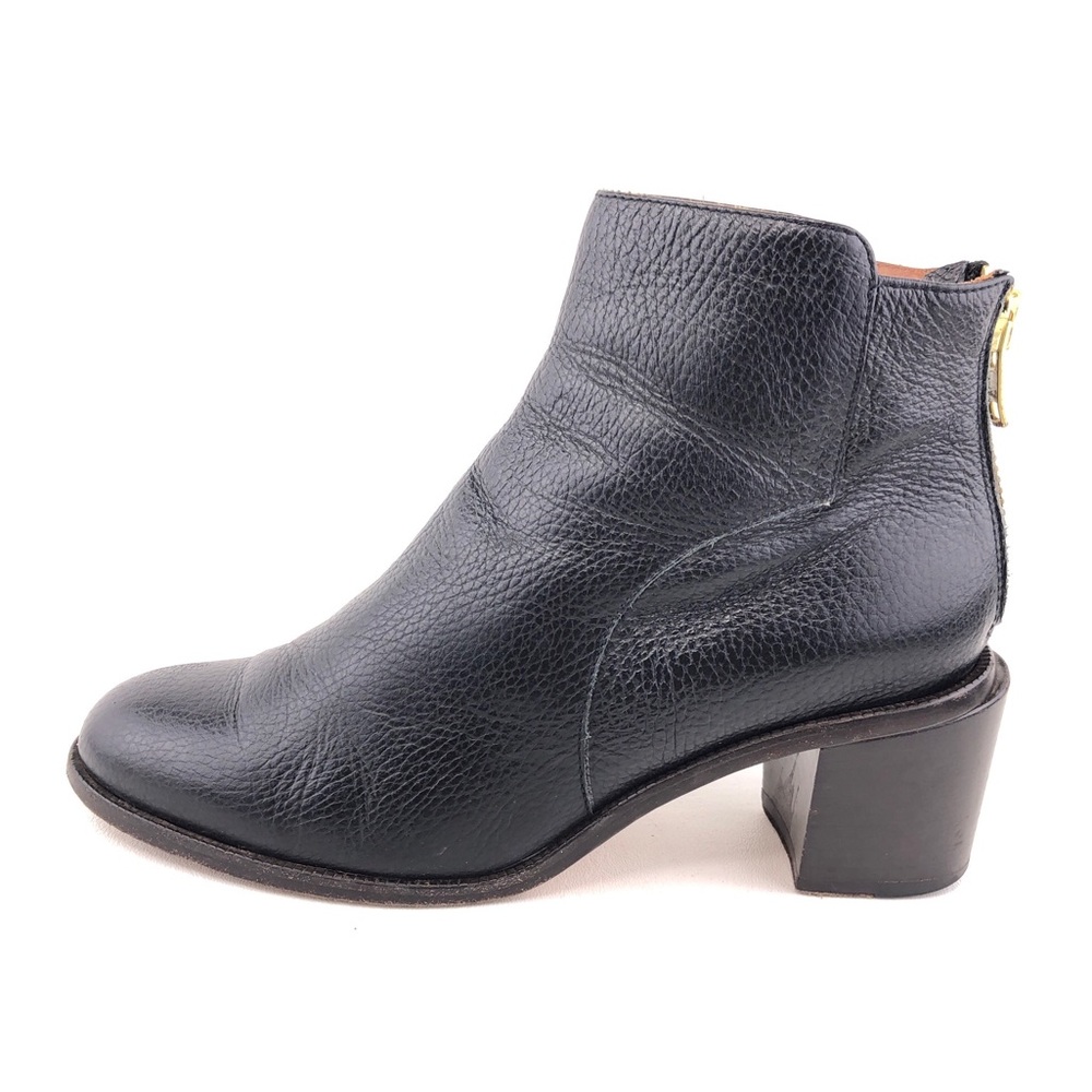 Band of Outsiders Black Leather Ankle Boots EUR 40